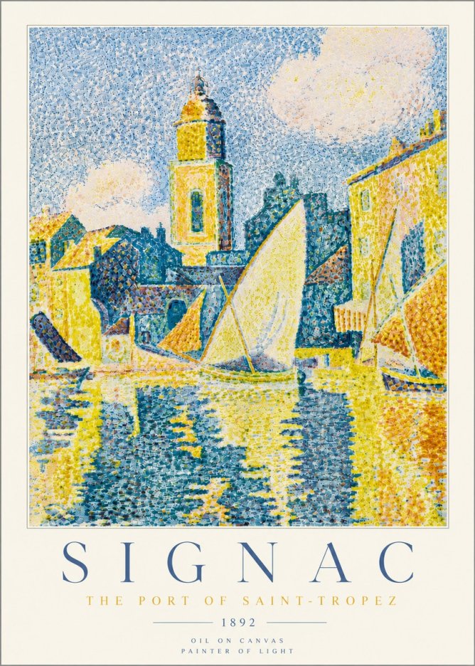 Signac The Port of Saint-tropez No5 - Plakat