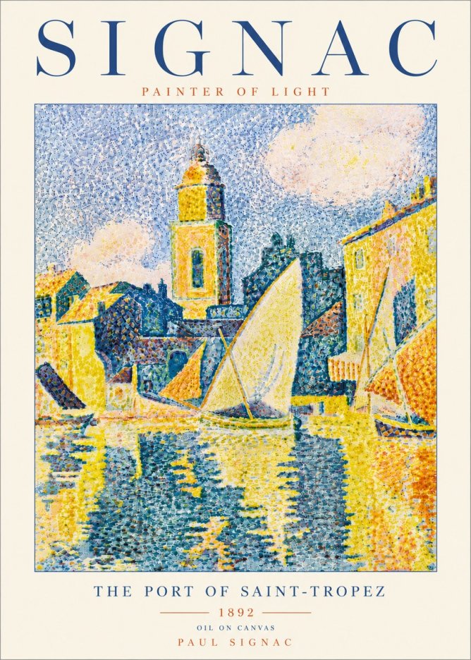 Signac The Port of Saint-tropez No6 - Plakat