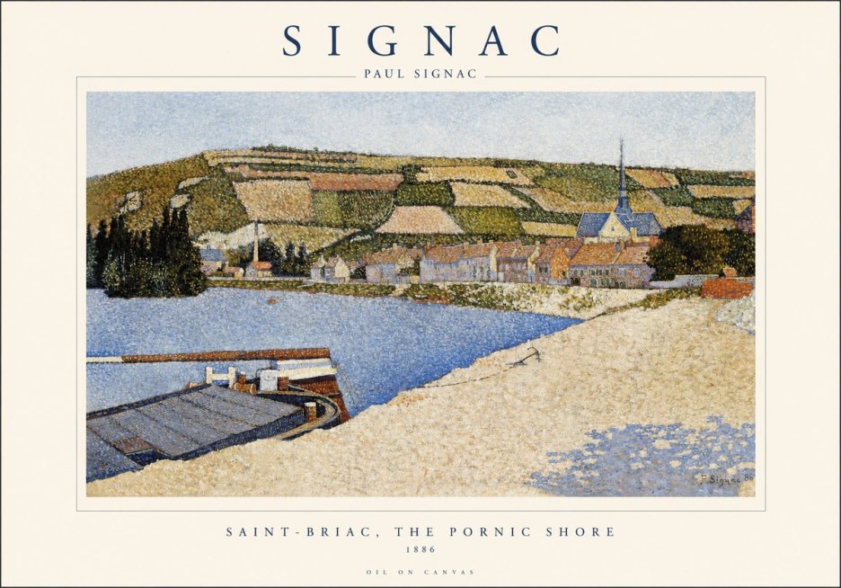 Signac Saint-briac, the Pornic Shore No1 - Plakat