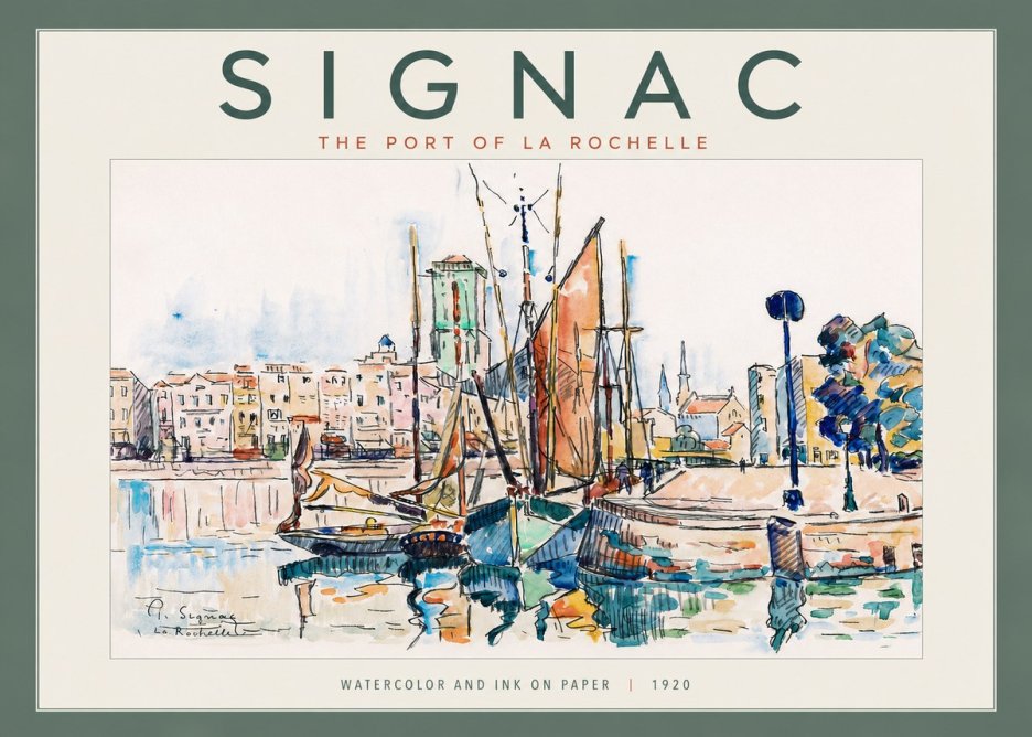 Signac The Port of La Rochelle No4 - Plakat