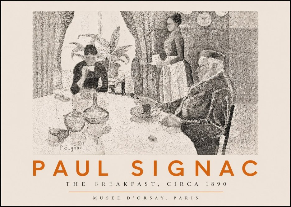 Signac The Breakfast No3 - Plakat