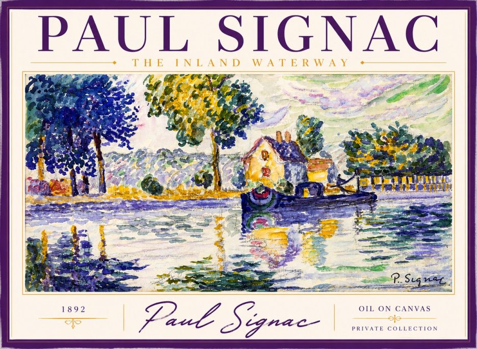Signac The Inland Waterway No2 - Plakat
