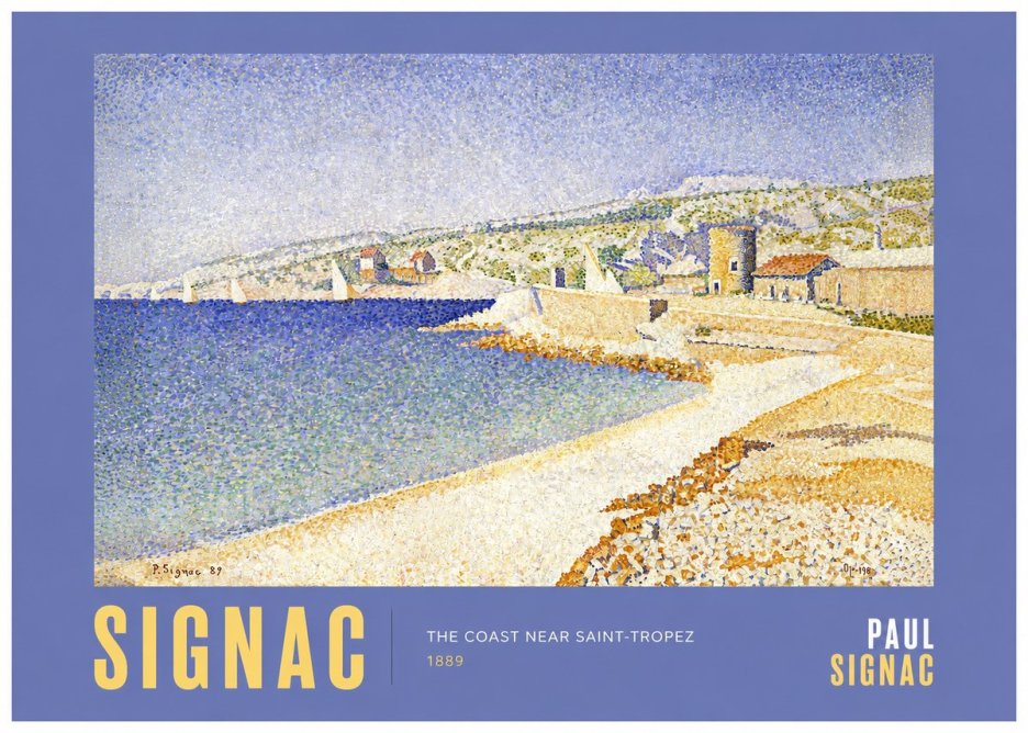 Signac The Coast Near Saint-tropez No2 - Plakat