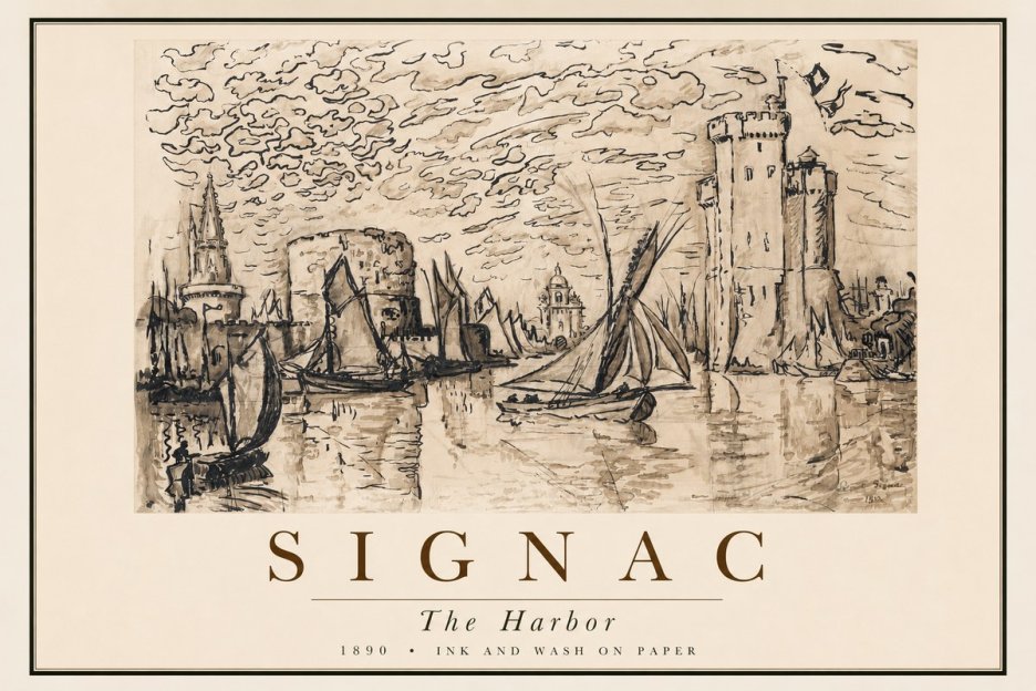 Signac The Harbor II No2 - Plakat