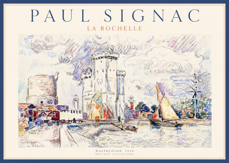 Signac La Rochelle III No2 - Plakat