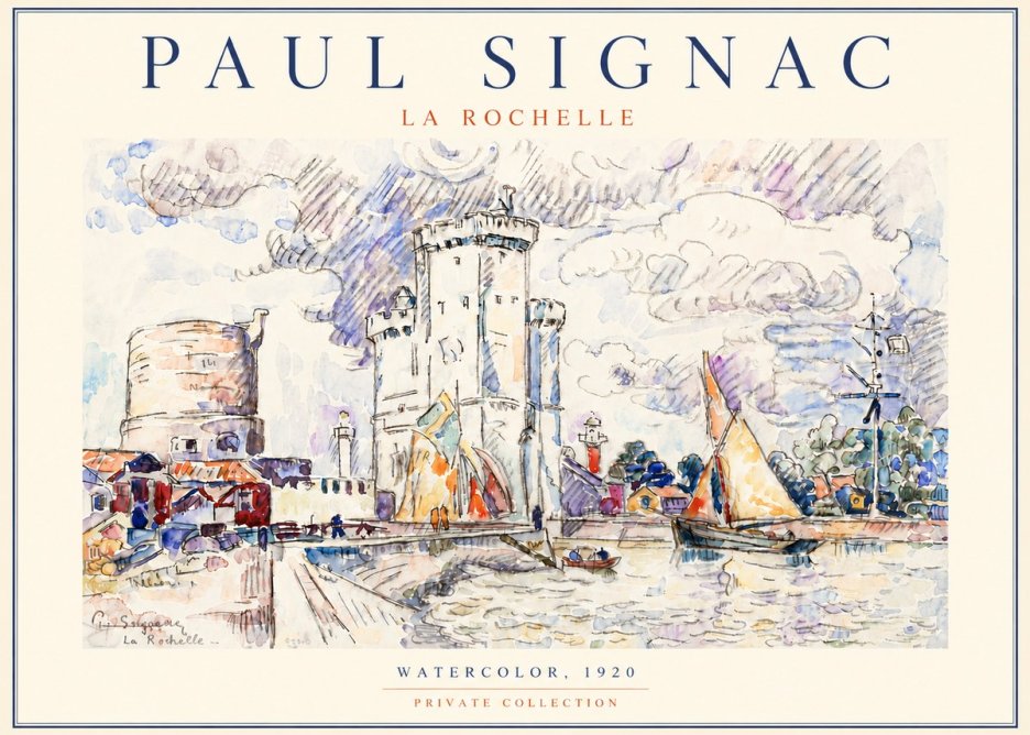 Signac La Rochelle III No5 - Plakat