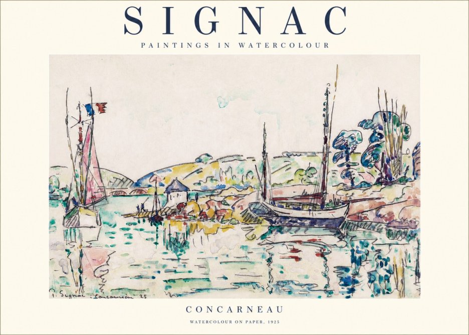 Signac Concarneau No1 - Plakat