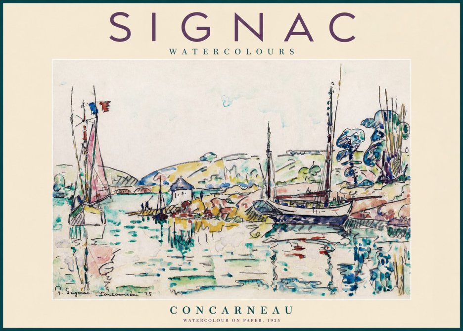 Signac Concarneau No2 - Plakat