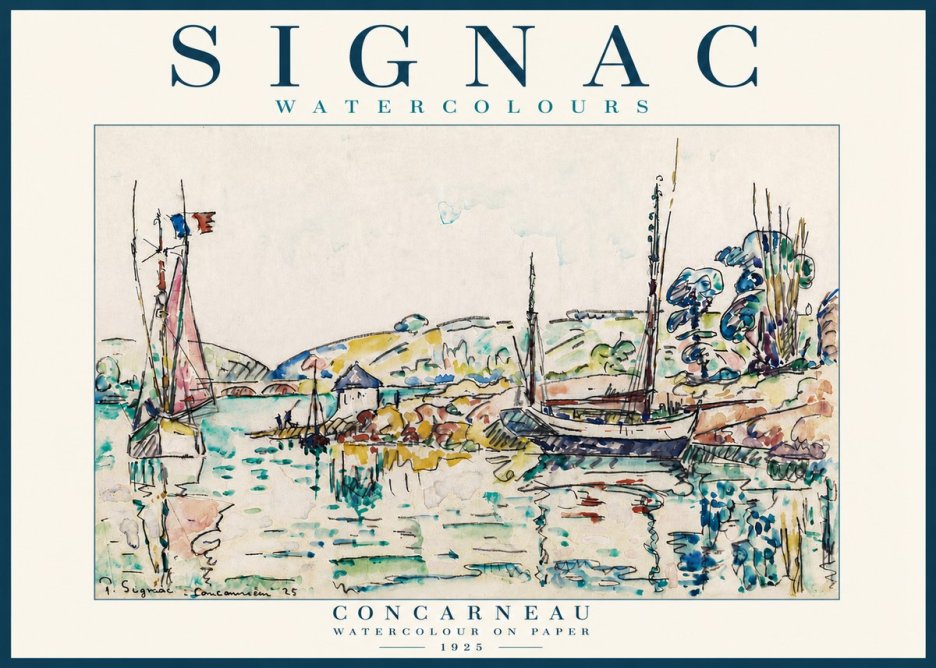Signac Concarneau No5 - Plakat