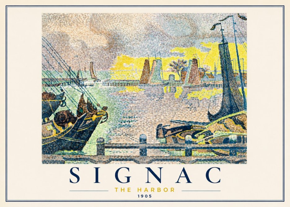 Signac The Harbor III No3 - Plakat