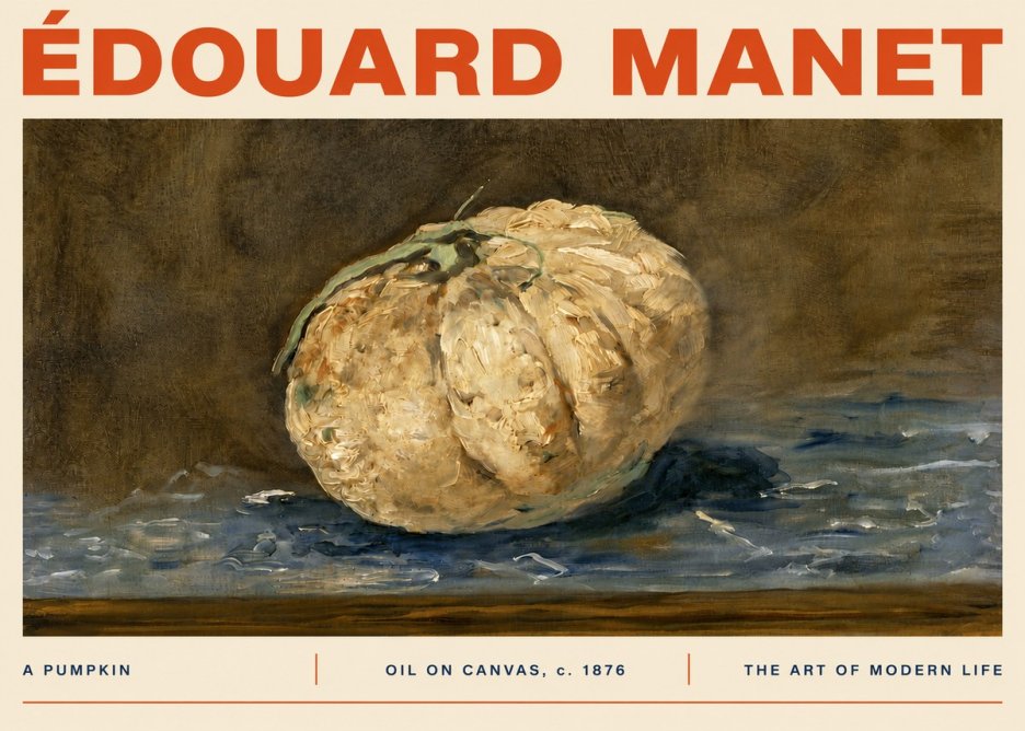 Édouard Manet A Pumpkin No4 - Plakat
