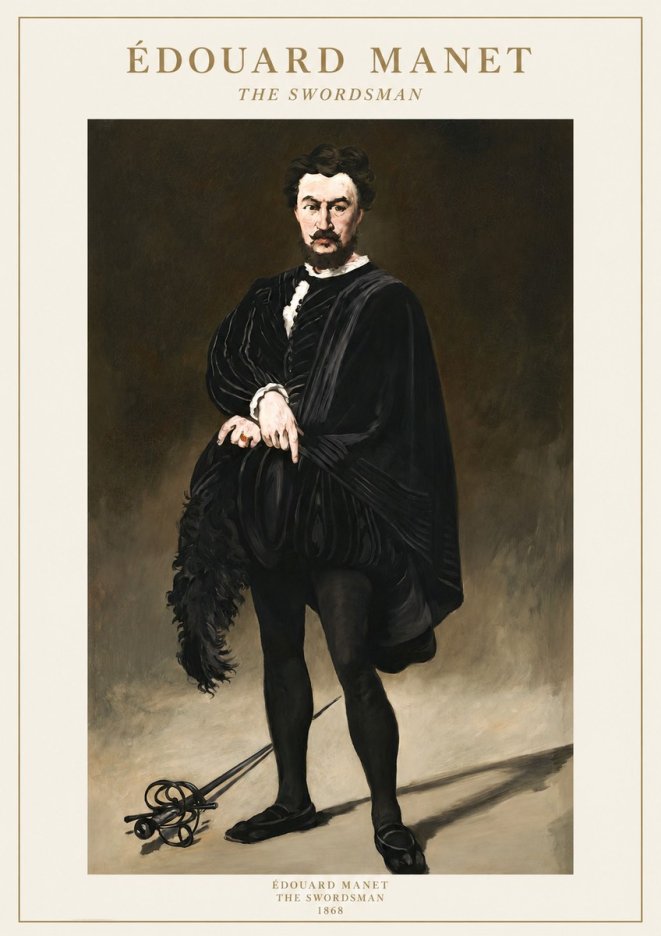 Édouard Manet The Swordsman No1 - Plakat