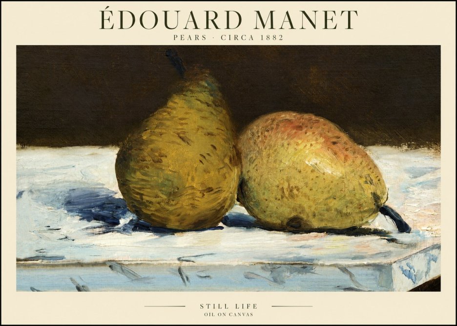 Édouard Manet Pears No1 - Plakat