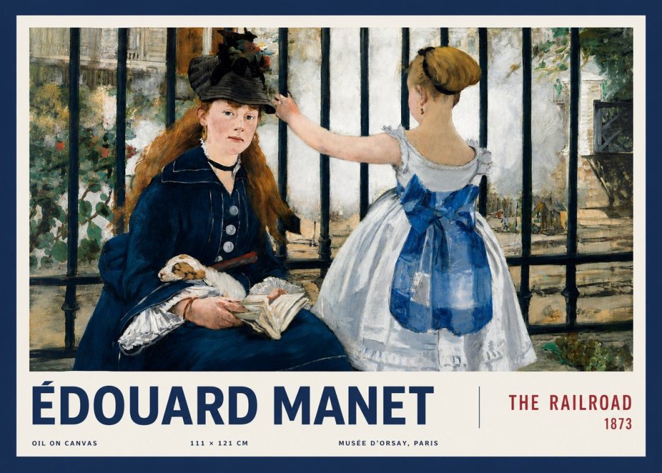 Édouard Manet The Railroad No3 - Plakat