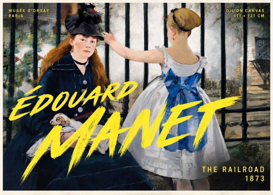 Édouard Manet The Railroad No5 - Plakat