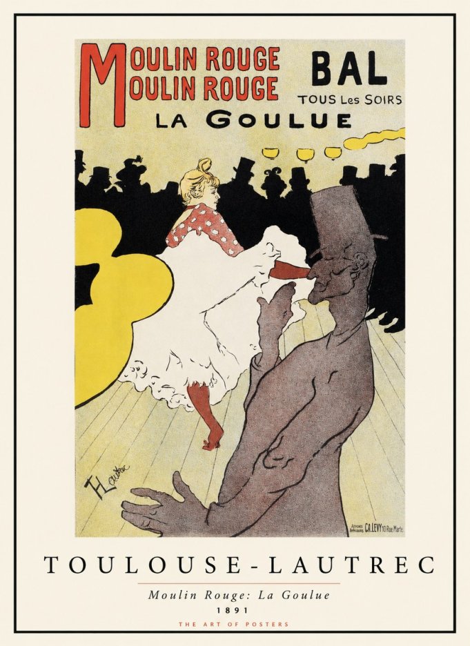 Toulouse-Lautrec Moulin Rouge: La Goulue No1 - Plakat