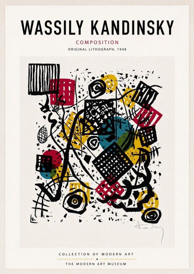 Kandinsky Composition IV No6 - Plakat