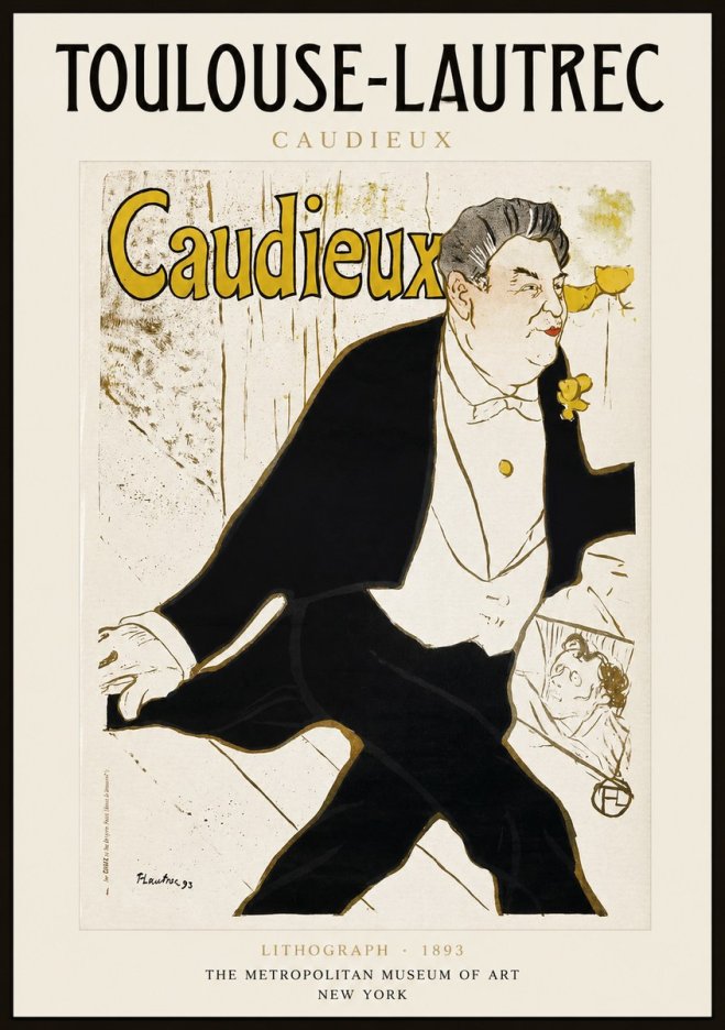 Toulouse-Lautrec Caudieux No1 - Plakat