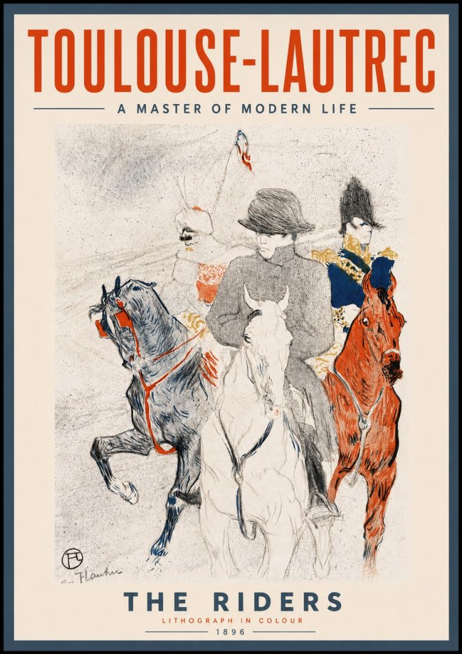 Toulouse-Lautrec The Riders No6 - Plakat