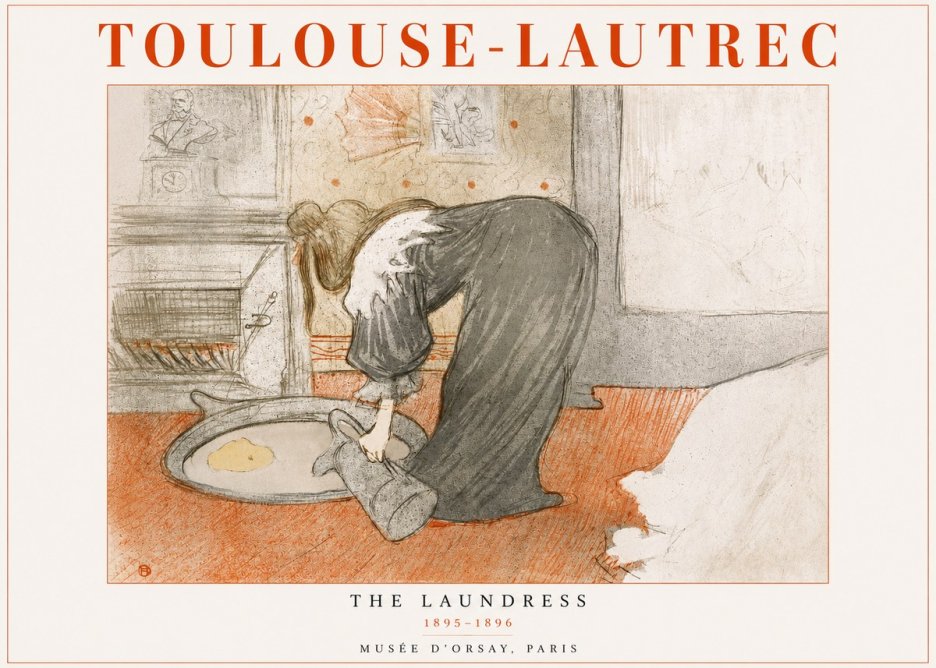 Toulouse-Lautrec The Laundress No3 - Plakat