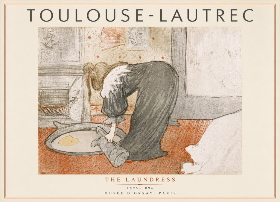 Toulouse-Lautrec The Laundress No5 - Plakat