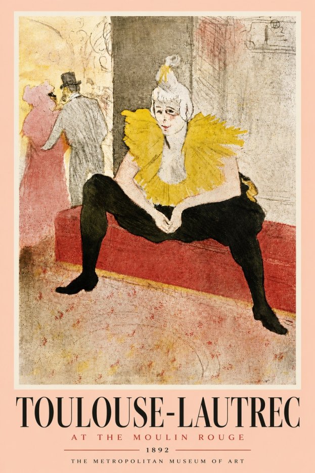 Toulouse-Lautrec At the Moulin Rouge X No6 - Plakat
