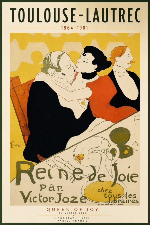 Toulouse-Lautrec Reine De Joie II No4 - Plakat
