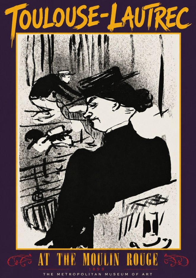 Toulouse-Lautrec At the Moulin Rouge XII No3 - Plakat