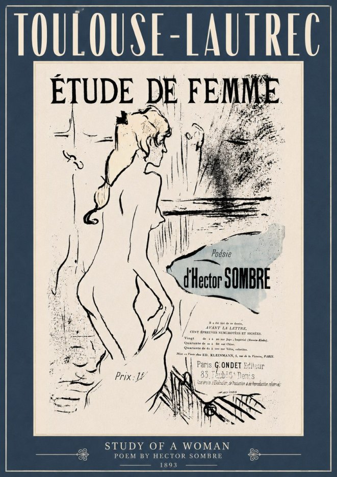 Toulouse-Lautrec Étude De Femme No4 - Plakat