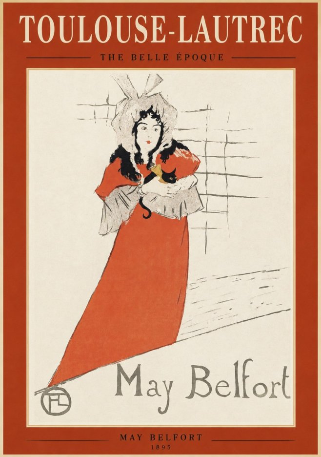 Toulouse-Lautrec May Belfort No1 - Plakat