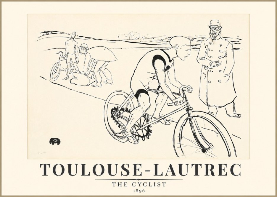 Toulouse-Lautrec The Cyclist No1 - Plakat