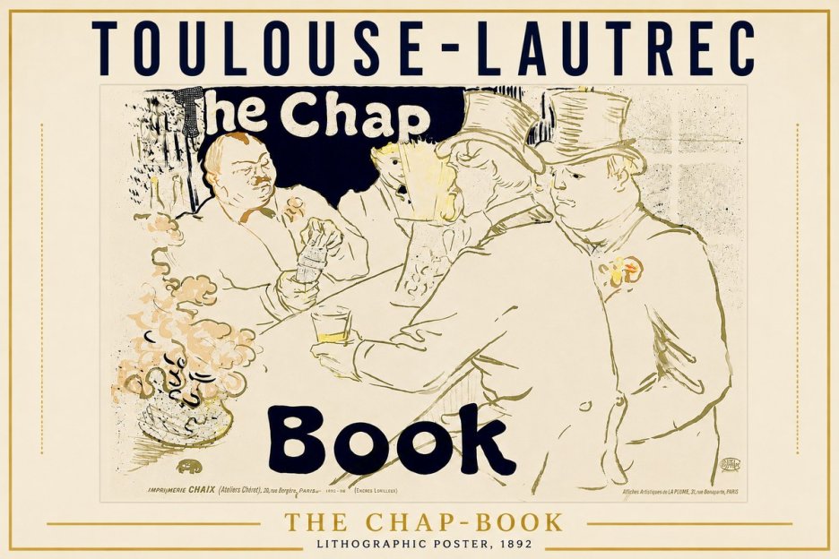 Toulouse-Lautrec The Chap-book No4 - Plakat