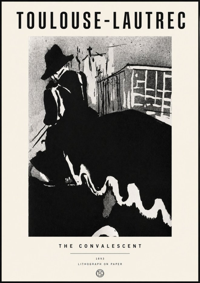 Toulouse-Lautrec The Convalescent No3 - Plakat