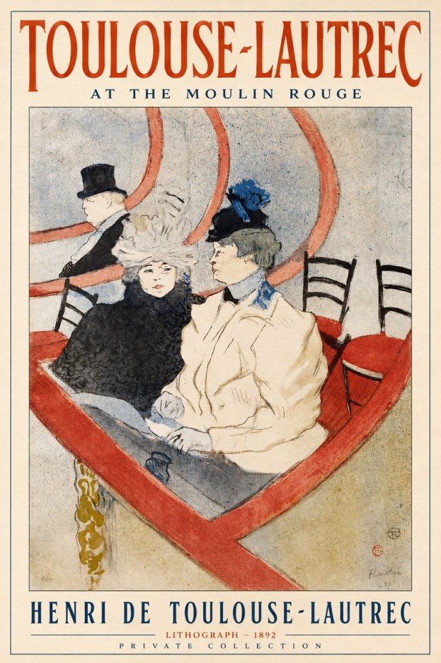 Toulouse-Lautrec At the Moulin Rouge XVI No2 - Plakat