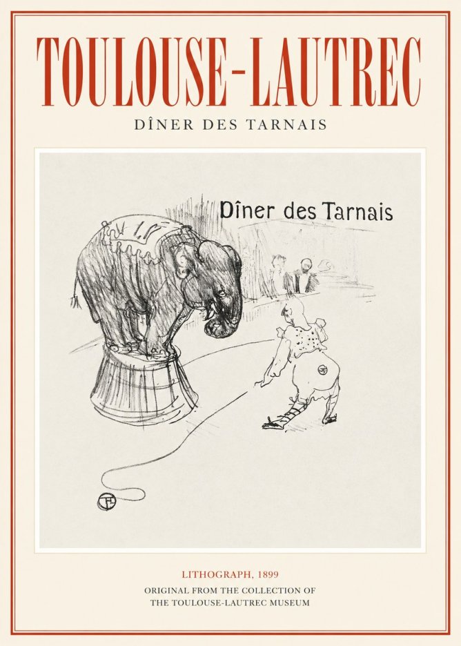 Toulouse-Lautrec Dîner Des Tarnais No1 - Plakat