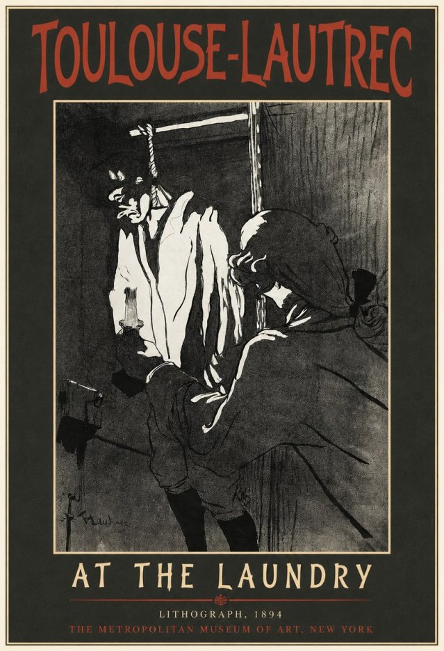 Toulouse-Lautrec At the Laundry No4 - Plakat