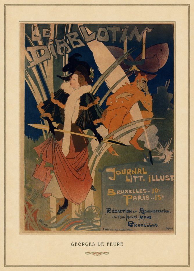 Georges de Feure Le Diablotin I No4 - Plakat