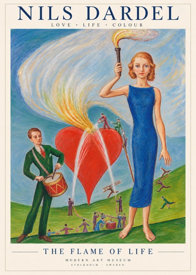 Nils Dardel The Flame of Life No2 - Plakat