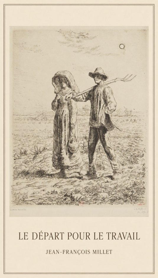 Jean-François Millet Le Départ Pour Le Travail II No1 - Plakat