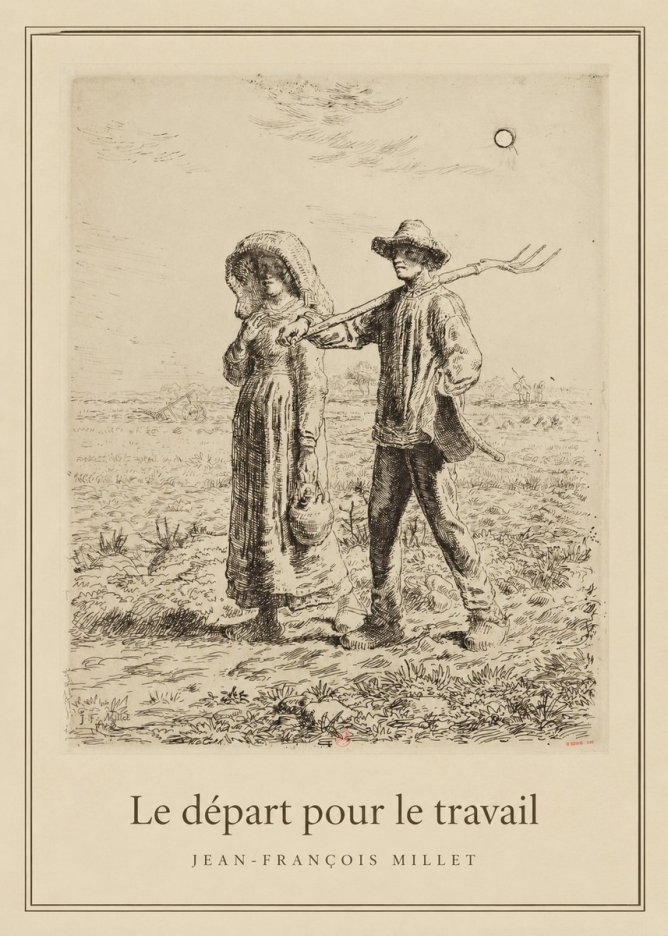 Jean-François Millet Le Départ Pour Le Travail II No4 - Plakat