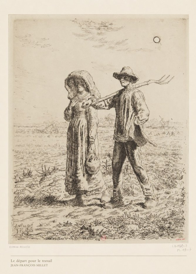 Jean-François Millet Le Départ Pour Le Travail II No6 - Plakat