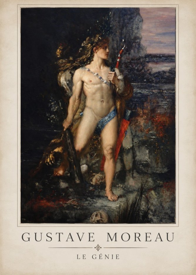 Gustave Moreau Saint Sebastian I No5 - Plakat