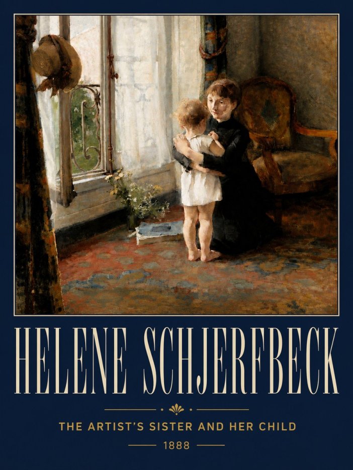 Helene Schjerfbeck The Artist's Sister and Her Child No5 - Plakat