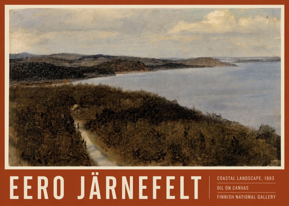 Eero Järnefelt Coastal Landscape, 1883 No4 - Plakat