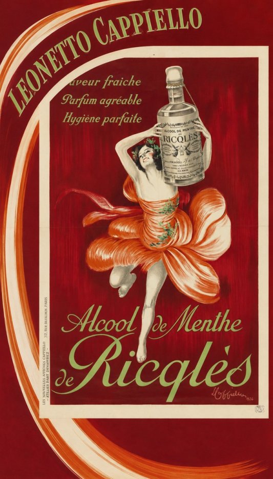 Leonetto Cappiello Alcool De Menthe De Ricqlès I No3 - Plakat