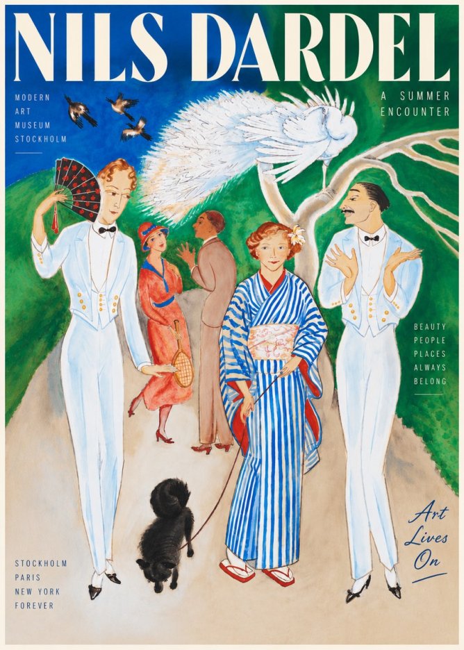 Nils Dardel A Brighter World No6 - Plakat