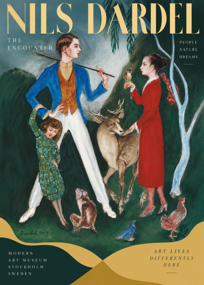 Nils Dardel The Encounter No5 - Plakat