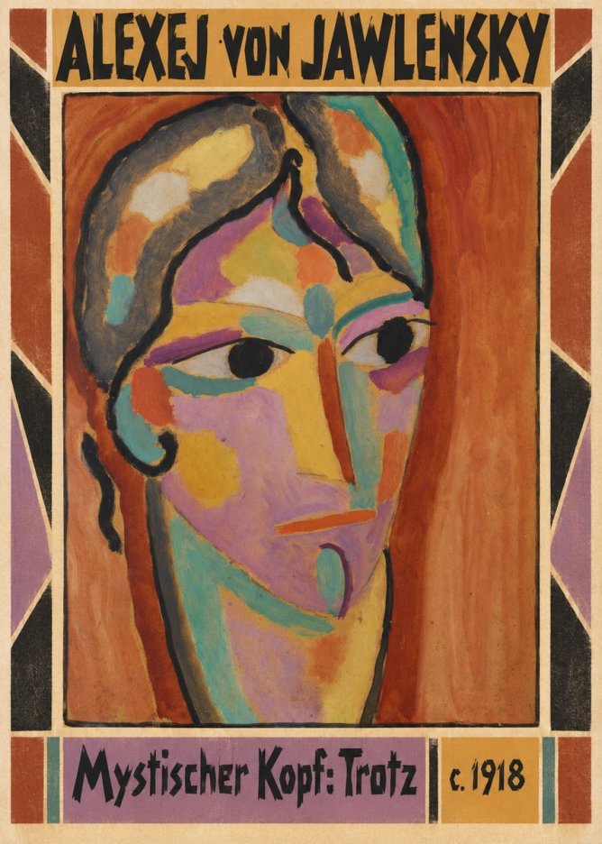 Alexej von Jawlensky Mystischer Kopf: Trotz No3 - Plakat