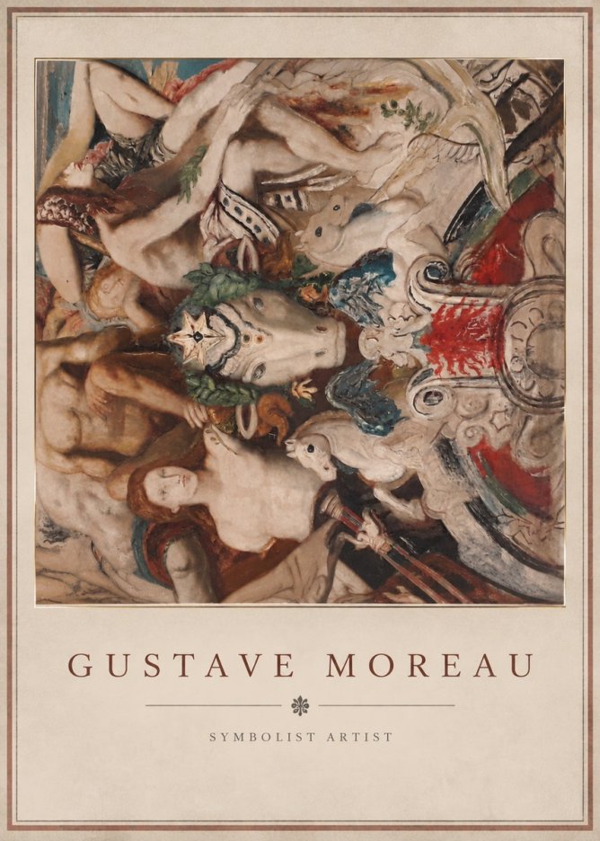 Gustave Moreau Mythological Composition No3 - Plakat