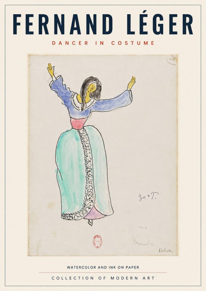 Fernand Léger Manuela Bolívar I No5 - Plakat